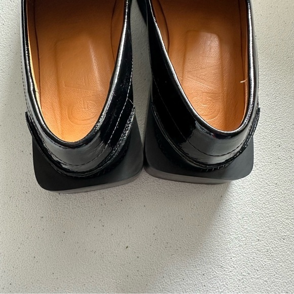 Ganni Jewel Loafers Black Patent Leather Crystal Embellished Chunky Lug - Picture 6 of 11